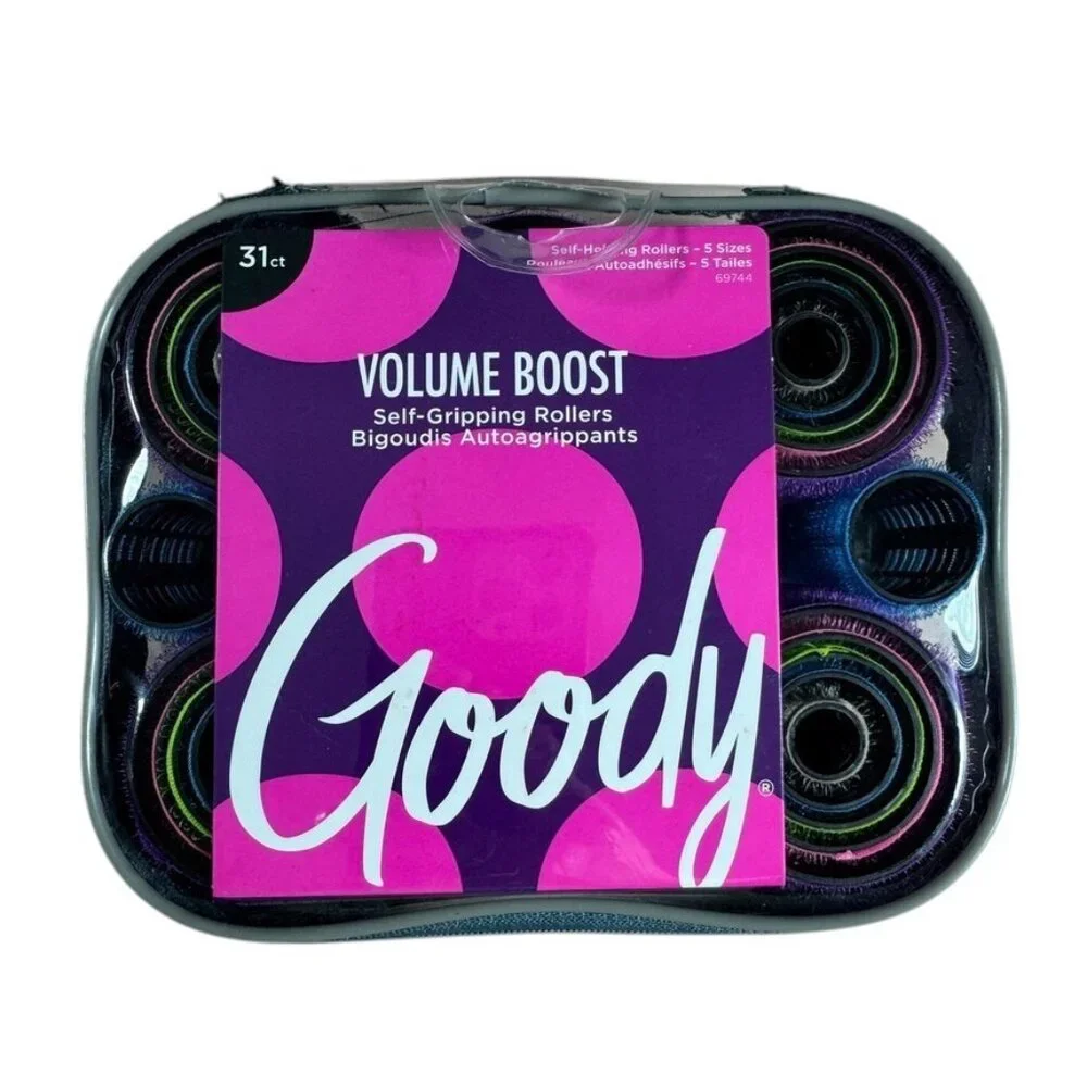 NEW Goody Volume Boost Self-Gripping Hair Rollers‎ 31 Ct Strong Hold Gentle
